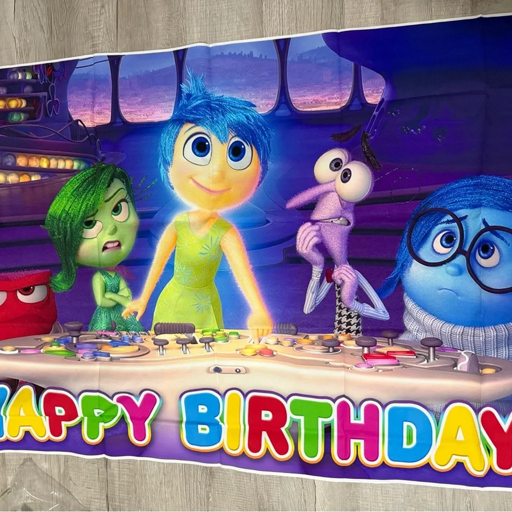 Inside Out Themed Party Supplies - Purple Blue Multicolor Party Set